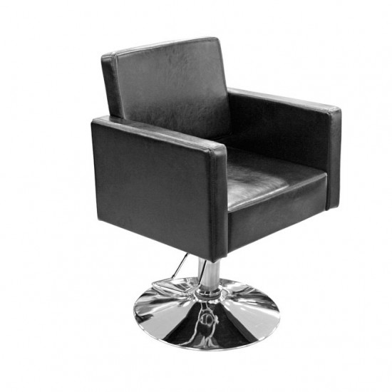 Hidraulisks klienta krēsls frizētavai Y195 spīdīgs melns