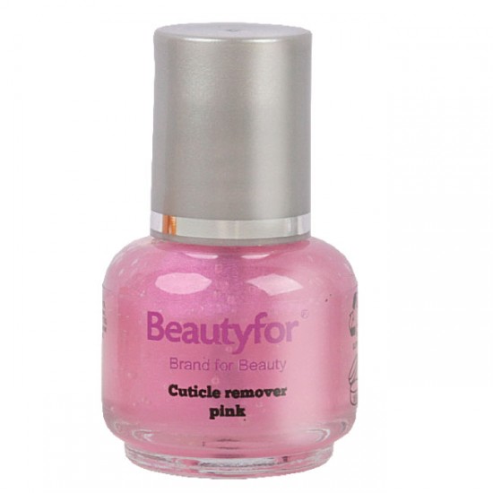 Beautyfor kutikulas noņēmējs 15ml (rozā krāsā)