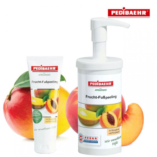 Pedibaehr Wellness Frucht-Fußpeeling kāju pīļings ar mango-persiku 125ml