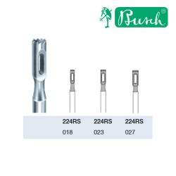 Frēzes ar līdzenu malu 224RS 018