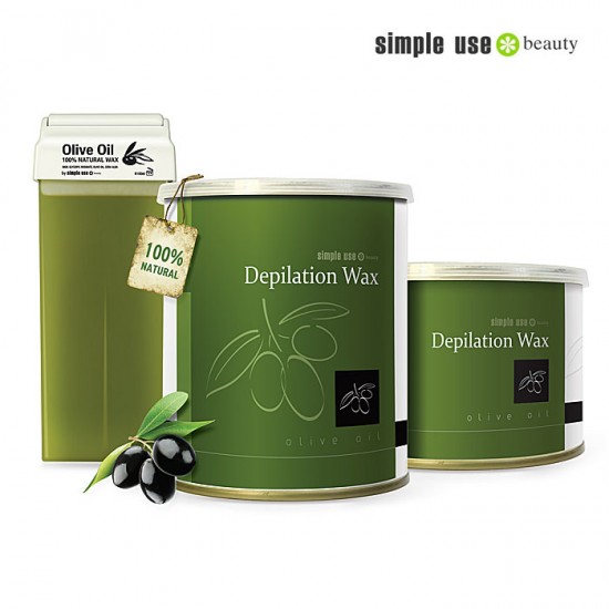 Simple Use naturālais depilācijas vasks ar olīveļļu 100ml